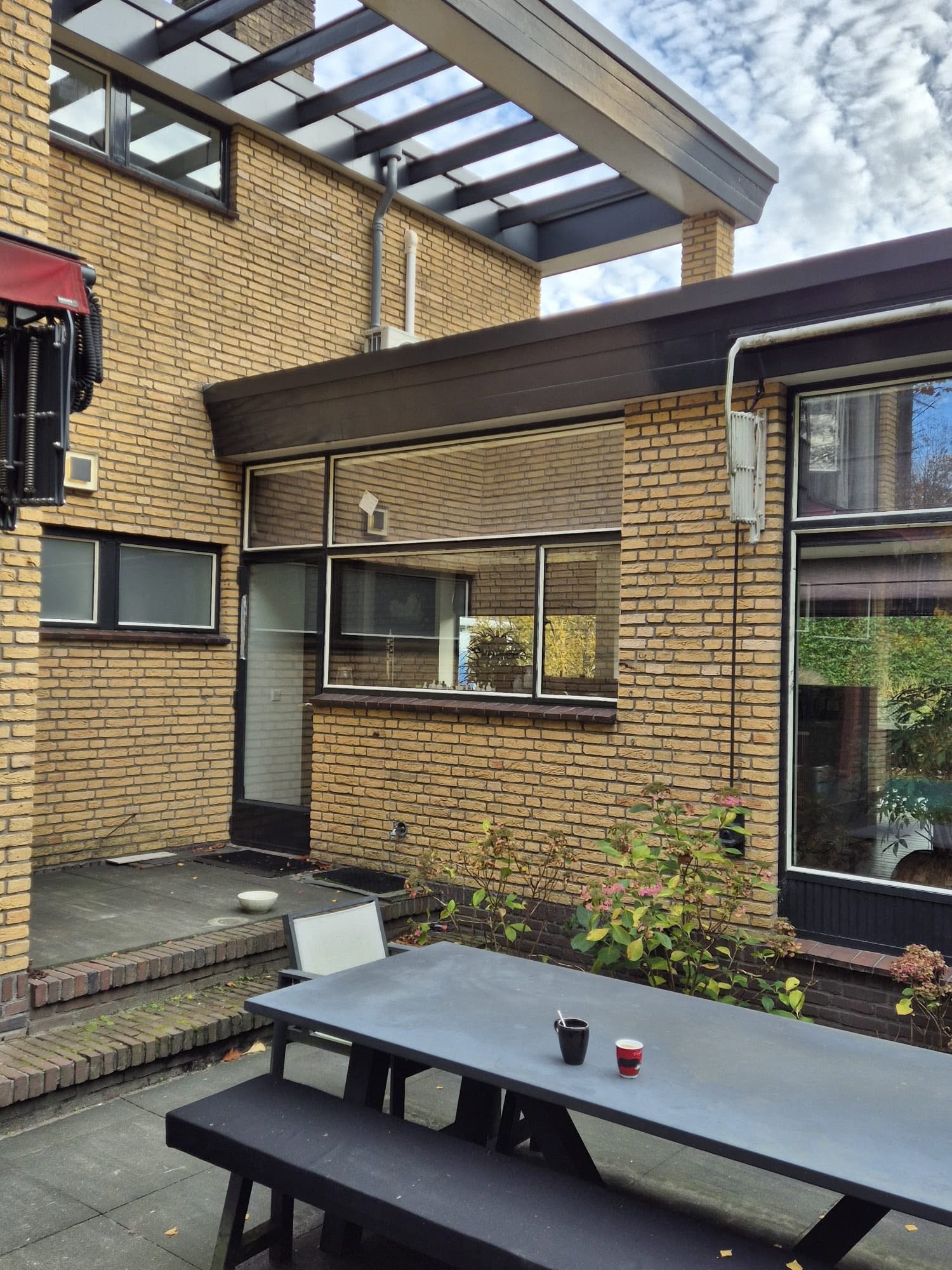 Moderne glaspartij & terrasuitbouw — foto 2